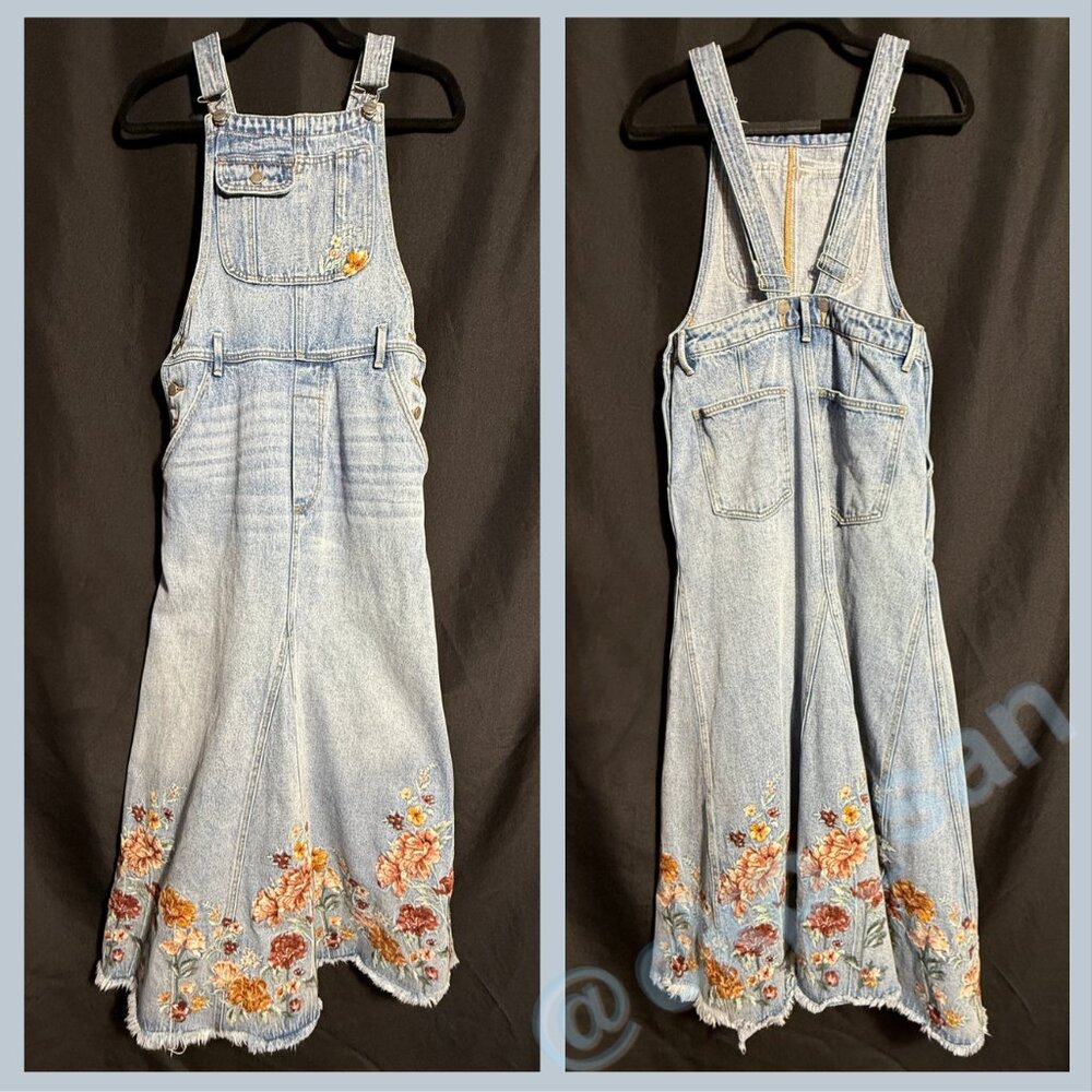 Free People x Driftwood Sammy Garden Skirtall Sz L - Picture 4 of 16